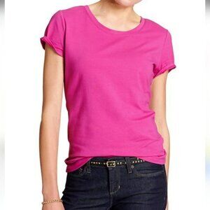 💚5/$25 Banana Republic Pink Women's Knit Tee Top Size XS